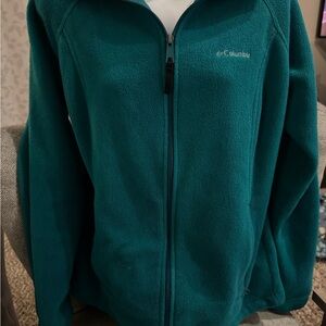 Ladies Columbia Turquoise Fleece Jacket